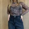 Blusa Tule Leopard - Image 3