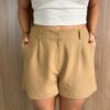 Shorts Linho Caramelo - Image 2